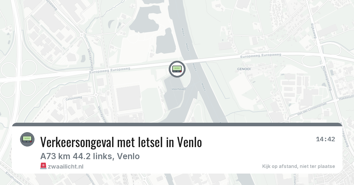 Verkeersongeval met letsel in Venlo — 27 jul 2026