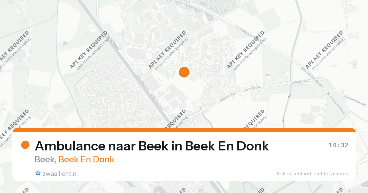 Ambulance naar Beek in Beek En Donk — 25 aug 2026