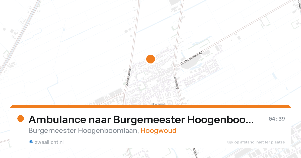Ambulance naar Burgemeester Hoogenboomlaan in Hoogwoud — 7 feb 2026
