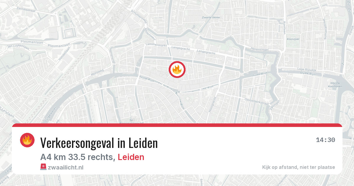 Verkeersongeval in Leiden — 30 jan 2026