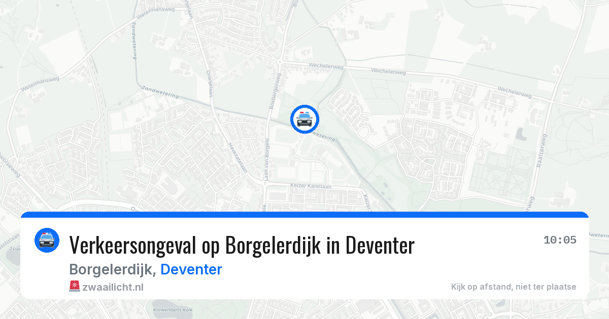 Verkeersongeval op Borgelerdijk in Deventer — 8 apr 2026