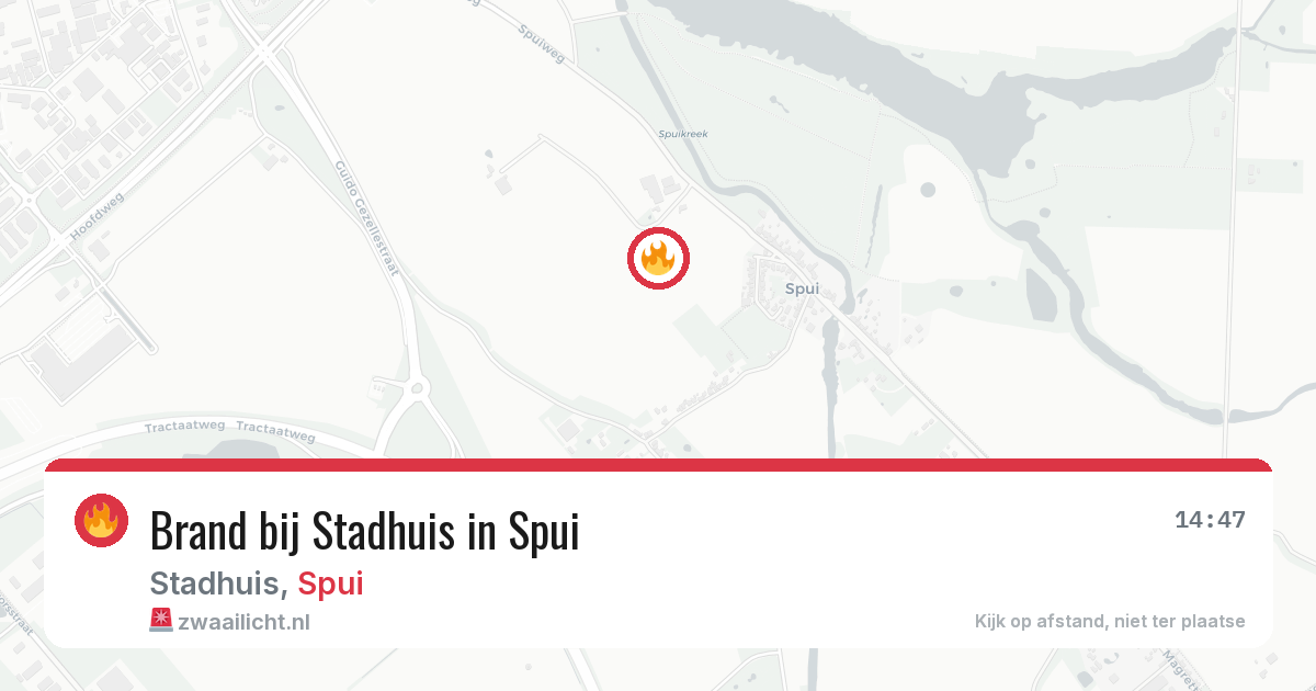 Brand bij Stadhuis in Spui — 13 aug 2026