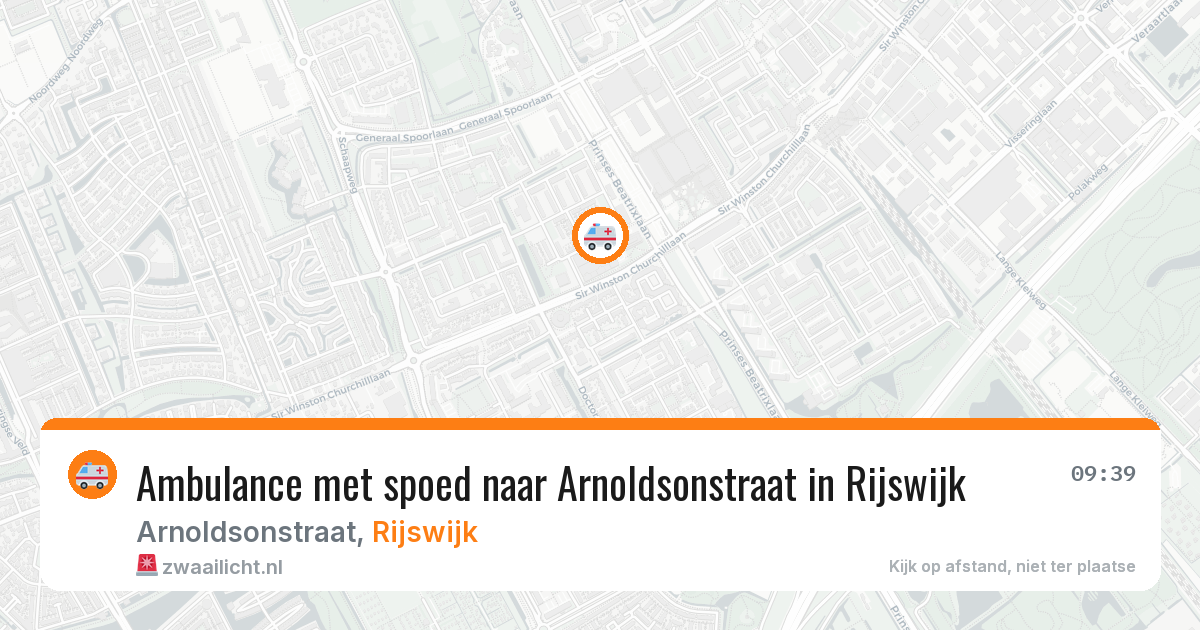 Ambulance met spoed naar Arnoldsonstraat in Rijswijk — 30 jun 2026