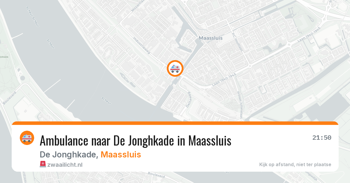 Ambulance naar De Jonghkade in Maassluis — 28 jul 2026