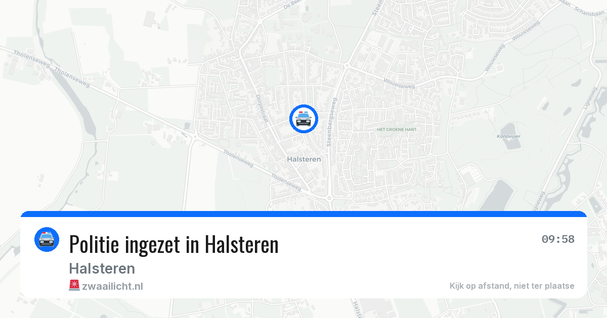 Politie ingezet in Halsteren — 3 feb 2026 | 🚨 Zwaailicht.nl