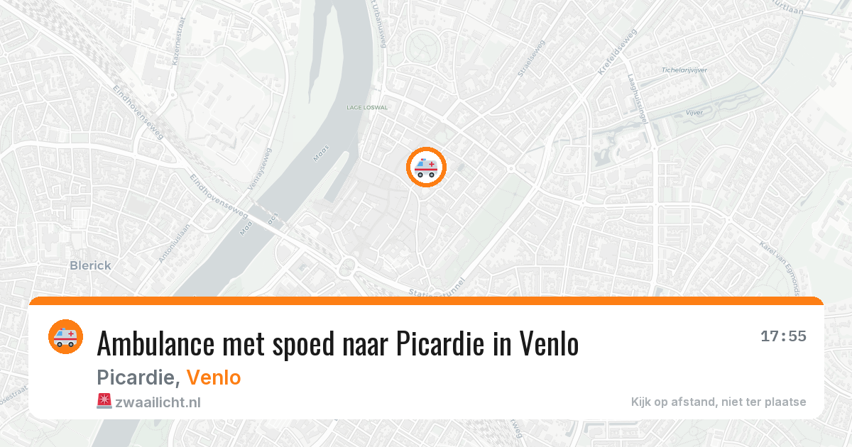 Ambulance met spoed naar Picardie in Venlo — 7 aug 2026