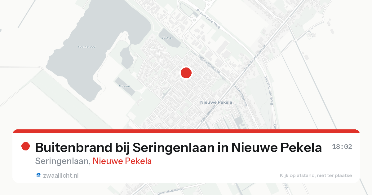 Buitenbrand bij Seringenlaan in Nieuwe Pekela — 22 aug 2026
