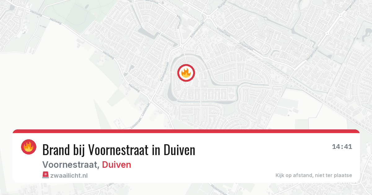 Brand bij Voornestraat in Duiven — 2 apr 2026