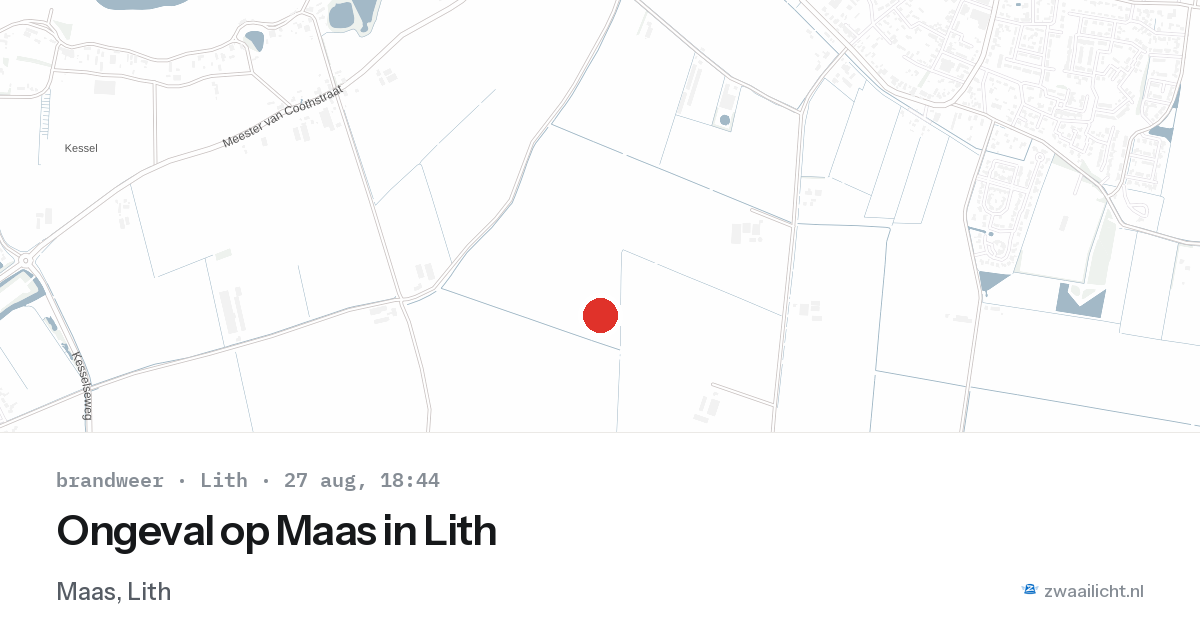 Ongeval op Maas in Lith — 27 aug 2026