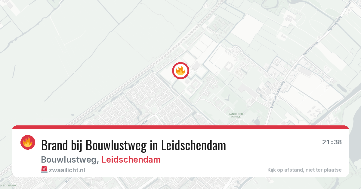 Brand bij Bouwlustweg in Leidschendam — 16 apr 2026