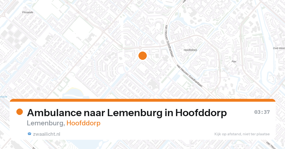 Ambulance naar Lemenburg in Hoofddorp — 1 feb 2026