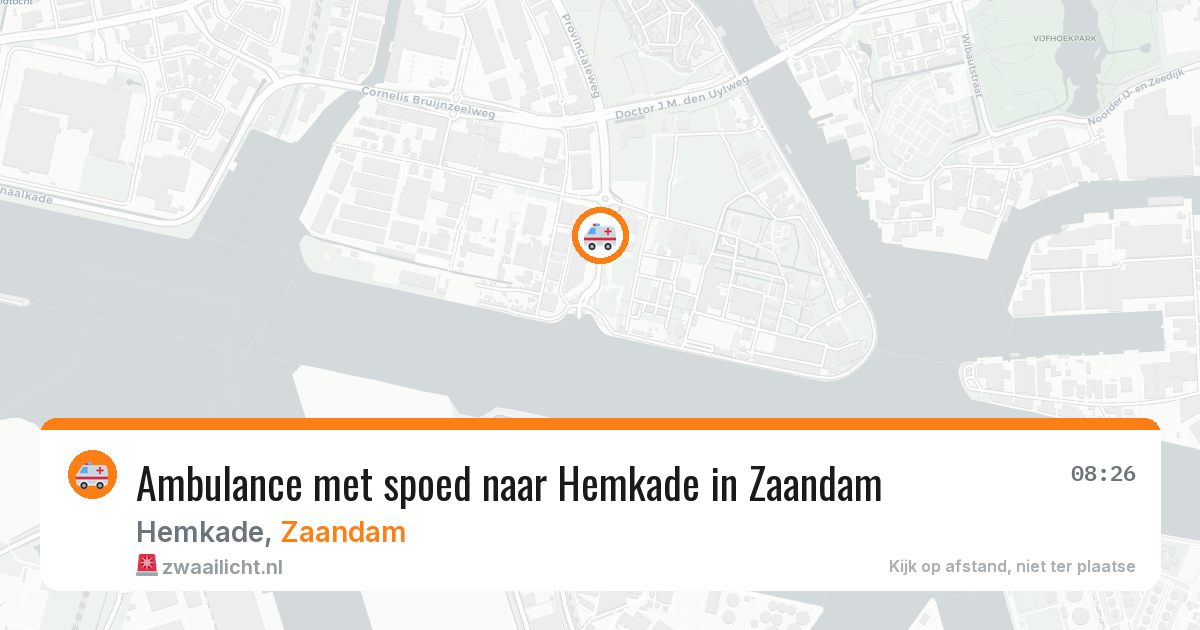 Ambulance met spoed naar Hemkade in Zaandam — 13 apr 2026