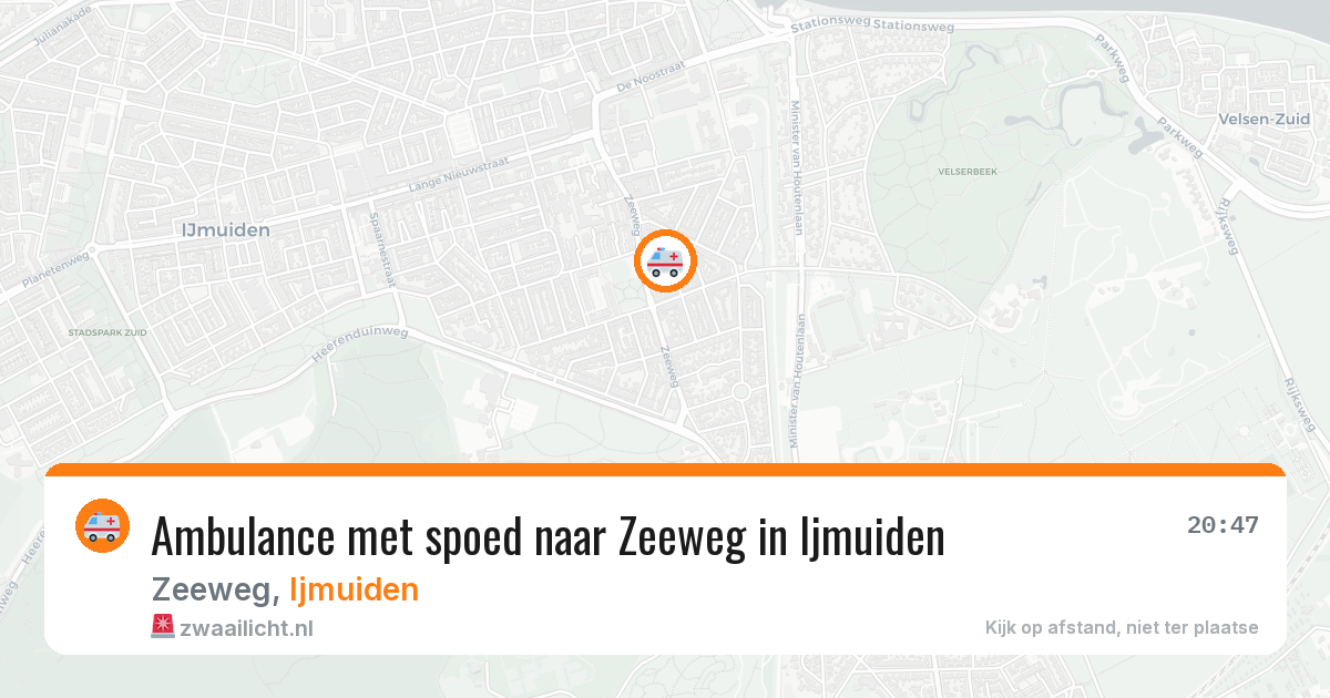 Ambulance met spoed naar Zeeweg in Ijmuiden — 19 feb 2026