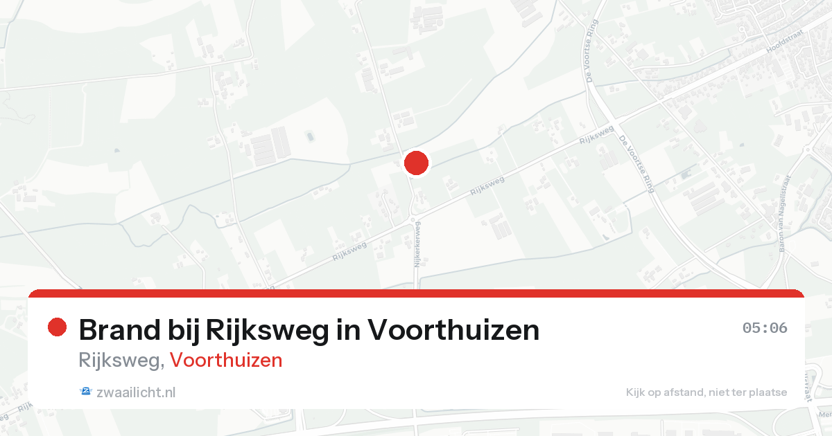 Brand bij Rijksweg in Voorthuizen — 16 aug 2026
