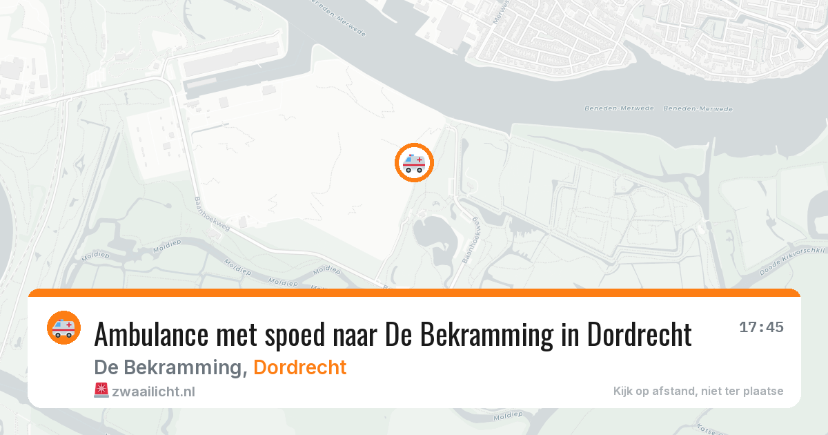 Ambulance met spoed naar De Bekramming in Dordrecht — 27 mei 2026