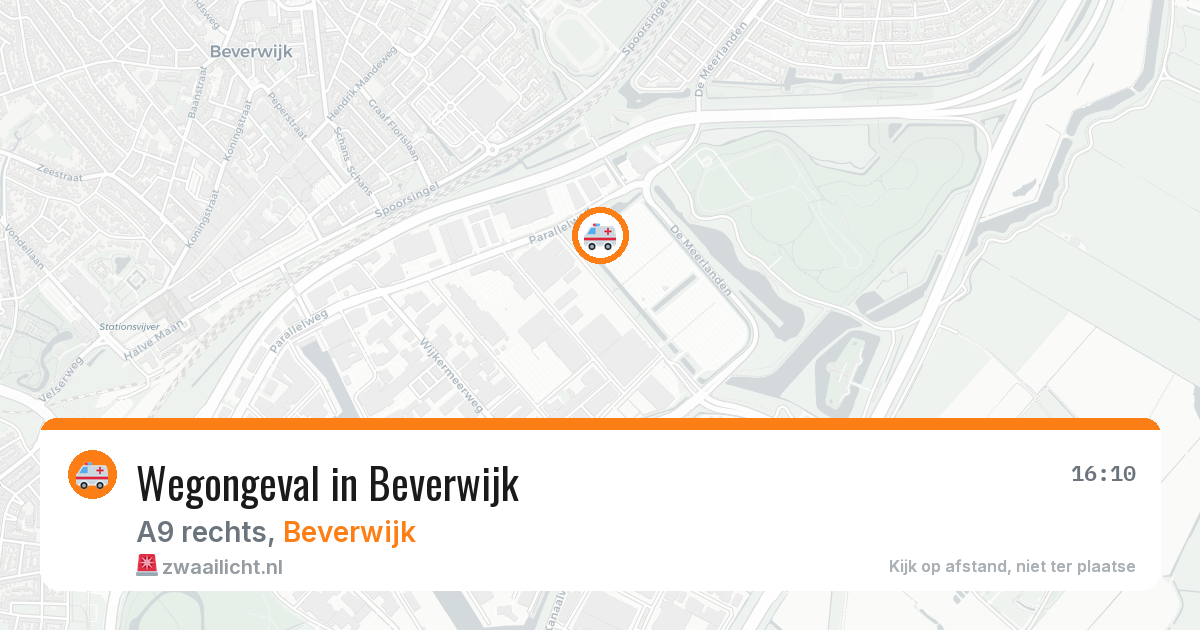 Wegongeval in Beverwijk — 11 mrt 2026