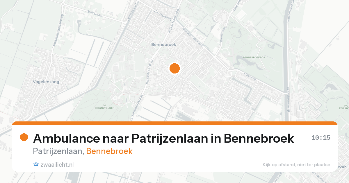 Ambulance naar Patrijzenlaan in Bennebroek — 8 feb 2026