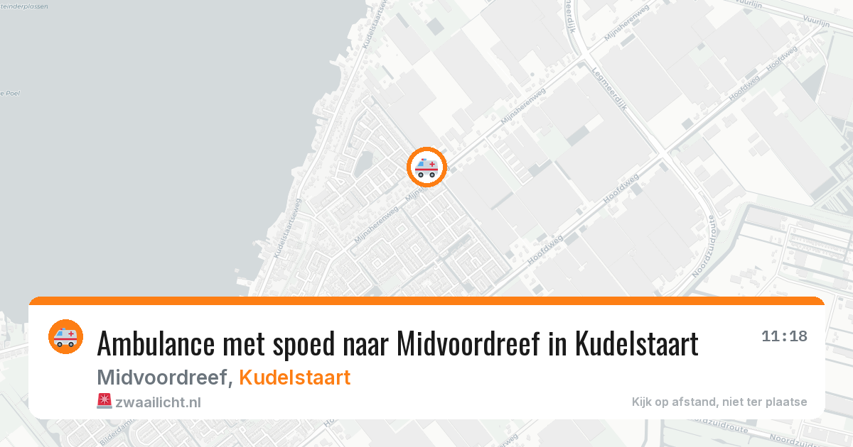 Ambulance met spoed naar Midvoordreef in Kudelstaart — 5 aug 2026