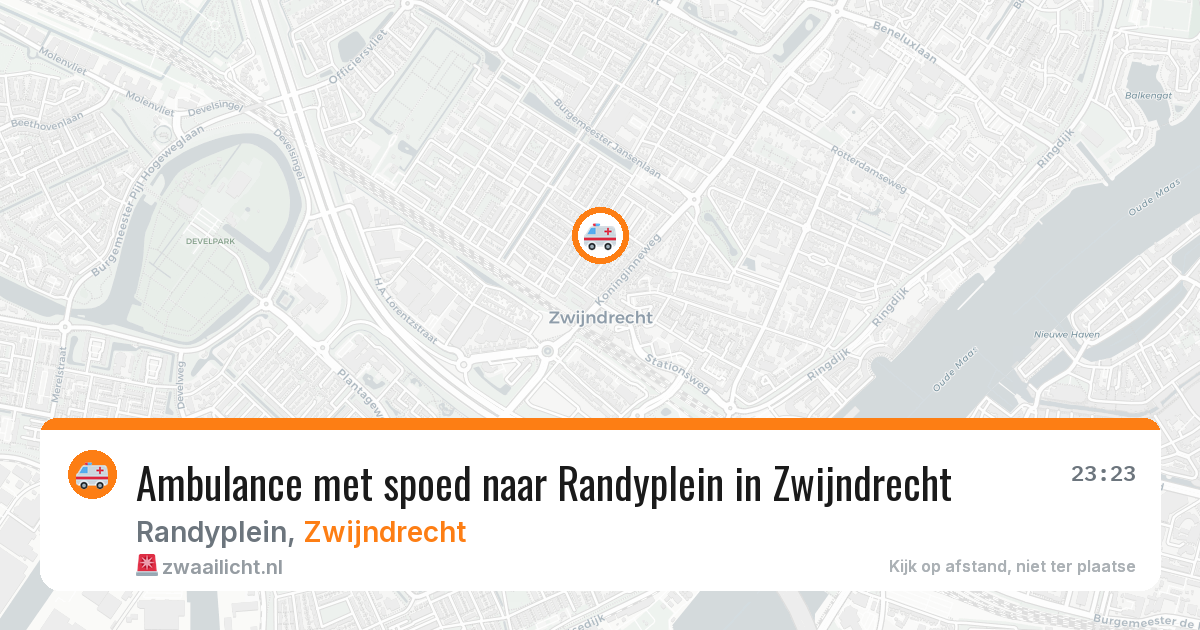 Ambulance met spoed naar Randyplein in Zwijndrecht — 6 mei 2026