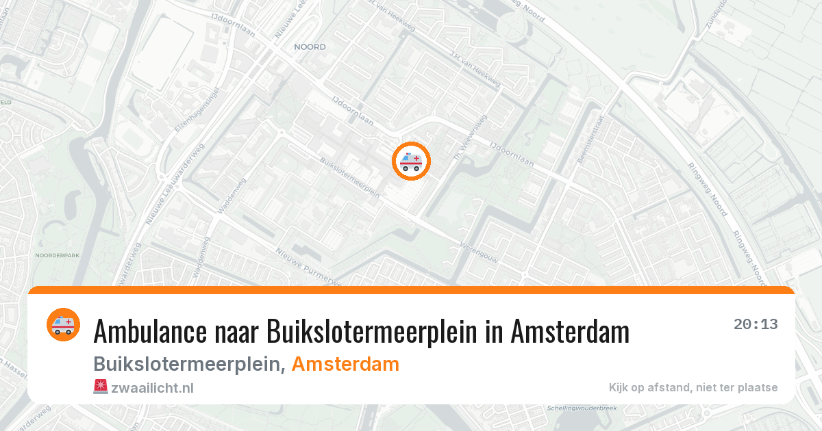 Ambulance naar Buikslotermeerplein in Amsterdam — 28 mrt 2026