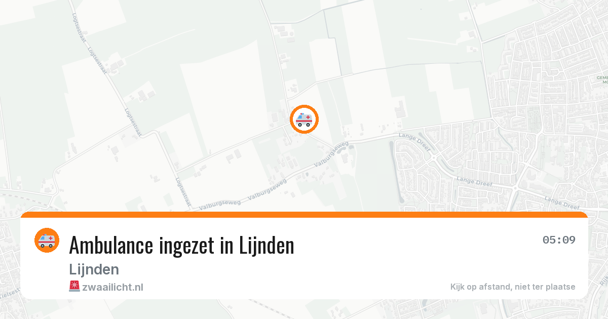 Ambulance ingezet in Lijnden — 17 apr 2026