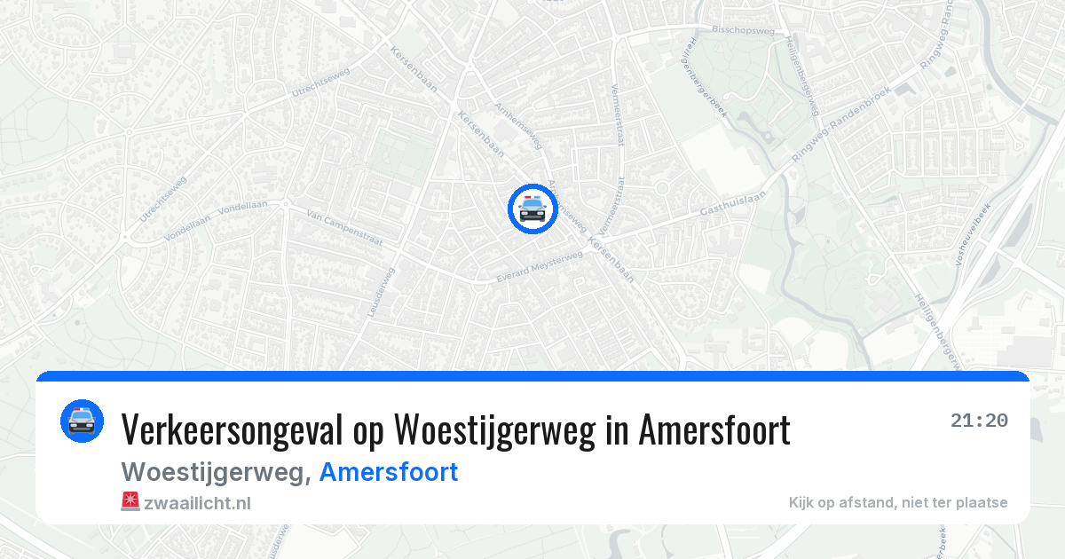Verkeersongeval op Woestijgerweg in Amersfoort — 15 apr 2026