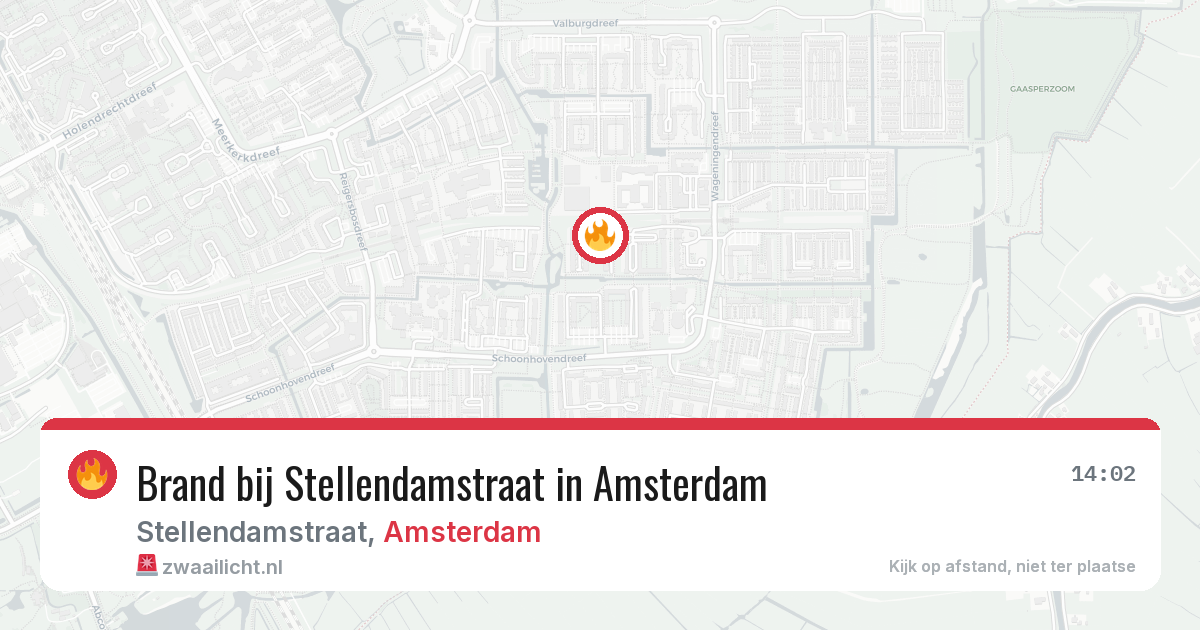 Brand bij Stellendamstraat in Amsterdam — 9 jun 2026