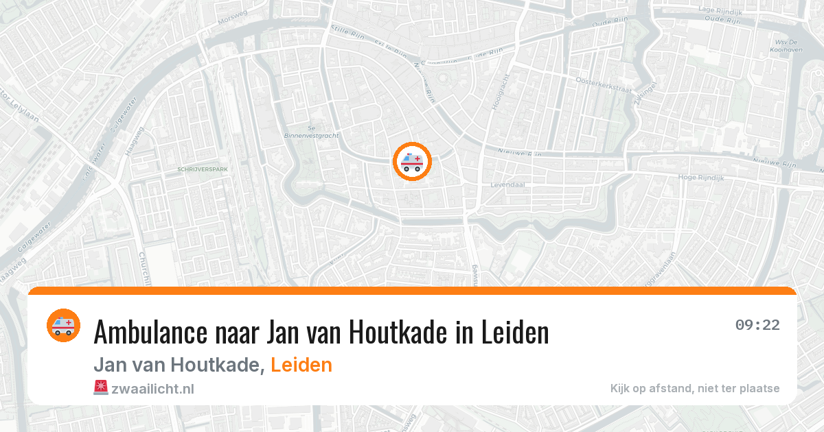 Ambulance naar Jan van Houtkade in Leiden — 26 mei 2026