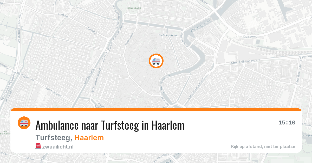 Ambulance naar Turfsteeg in Haarlem — 28 mrt 2026