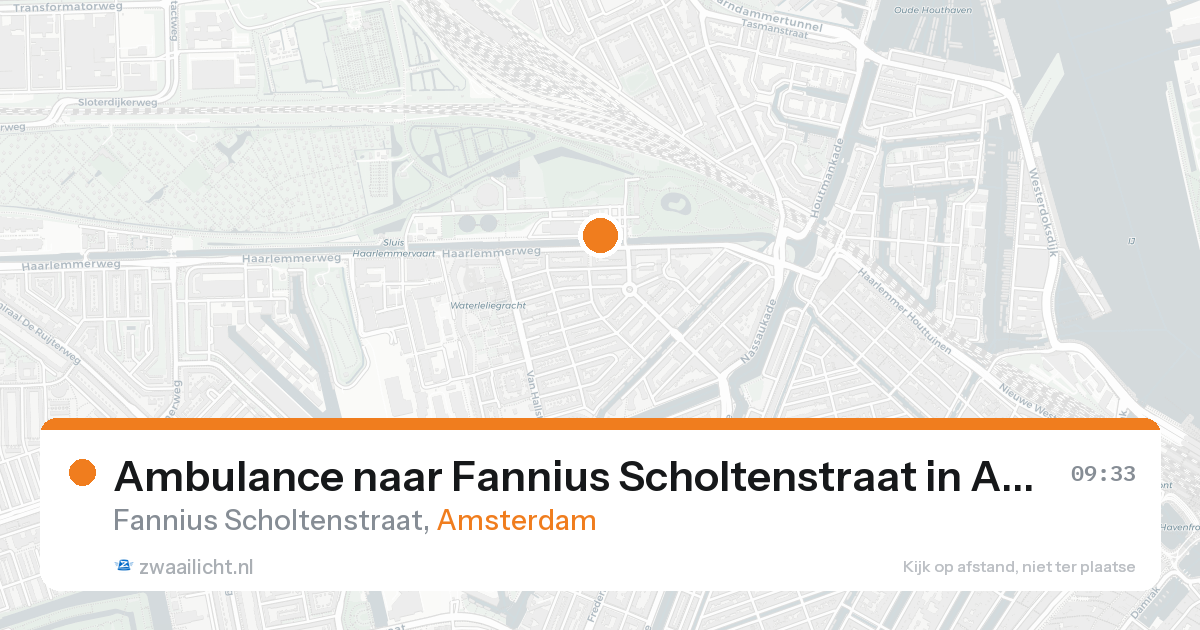 Ambulance naar Fannius Scholtenstraat in Amsterdam — 22 aug 2026