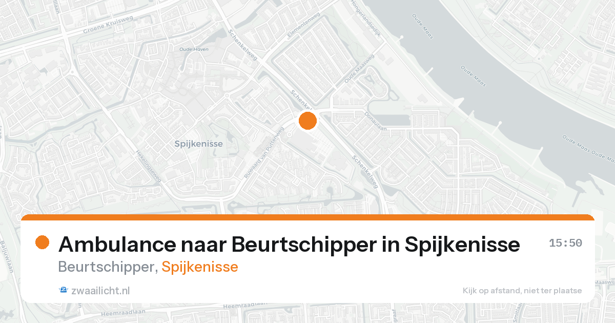 Ambulance naar Beurtschipper in Spijkenisse — 22 aug 2026