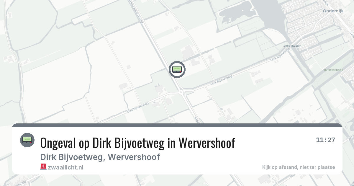 Ongeval op Dirk Bijvoetweg in Wervershoof — 17 feb 2026