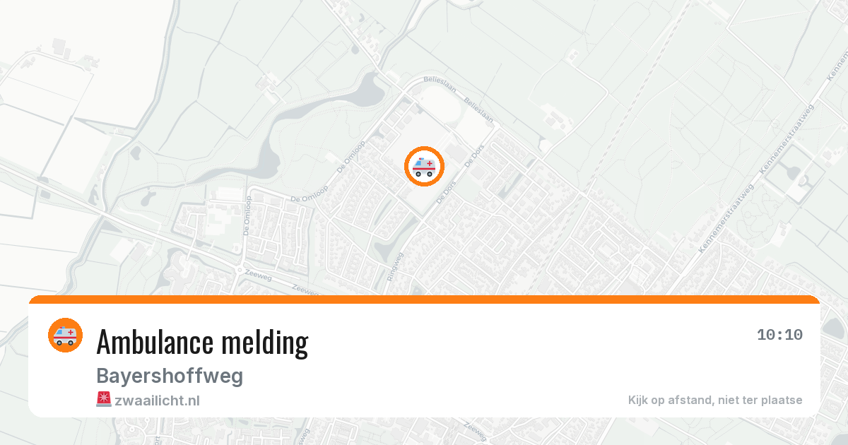 Ambulance melding — 29 jan 2026