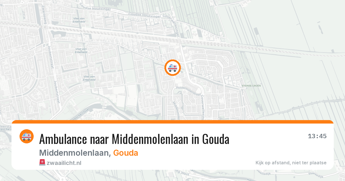 Ambulance naar Middenmolenlaan in Gouda — 21 mrt 2026