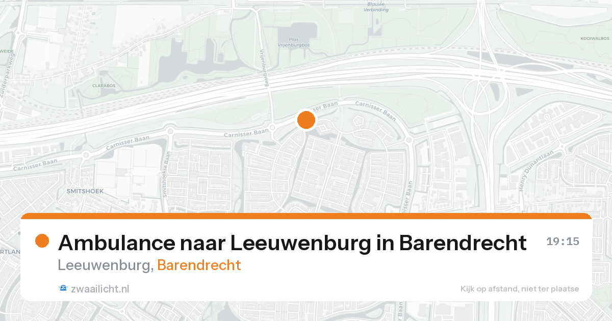 Ambulance naar Leeuwenburg in Barendrecht — 5 jun 2026