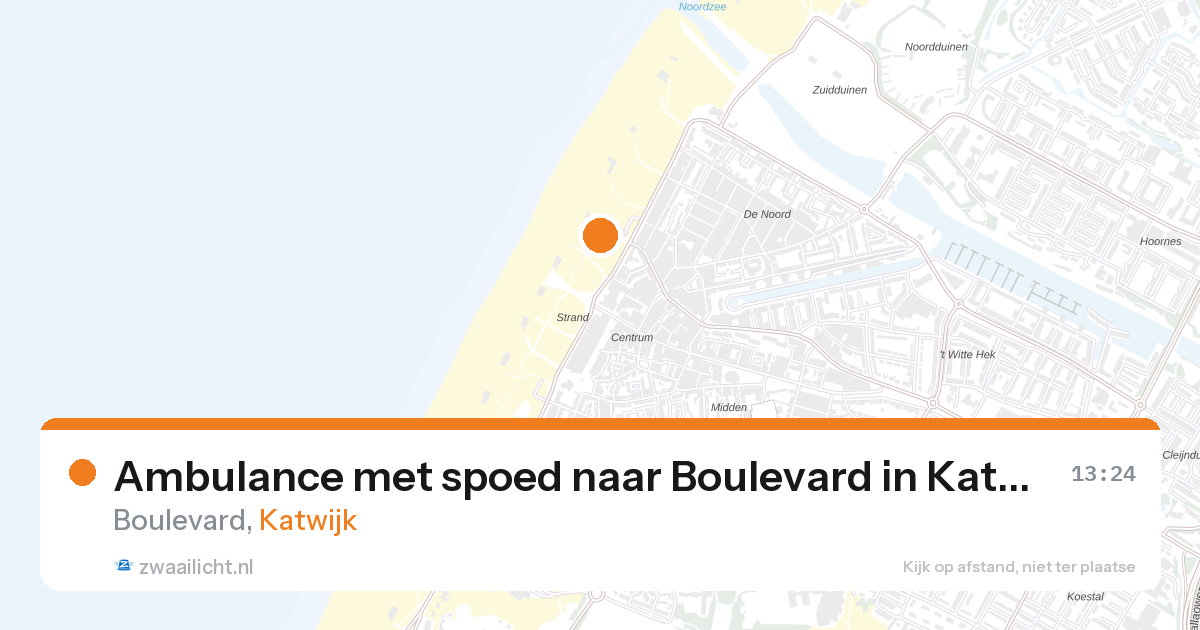 Ambulance met spoed naar Boulevard in Katwijk — 3 jun 2026