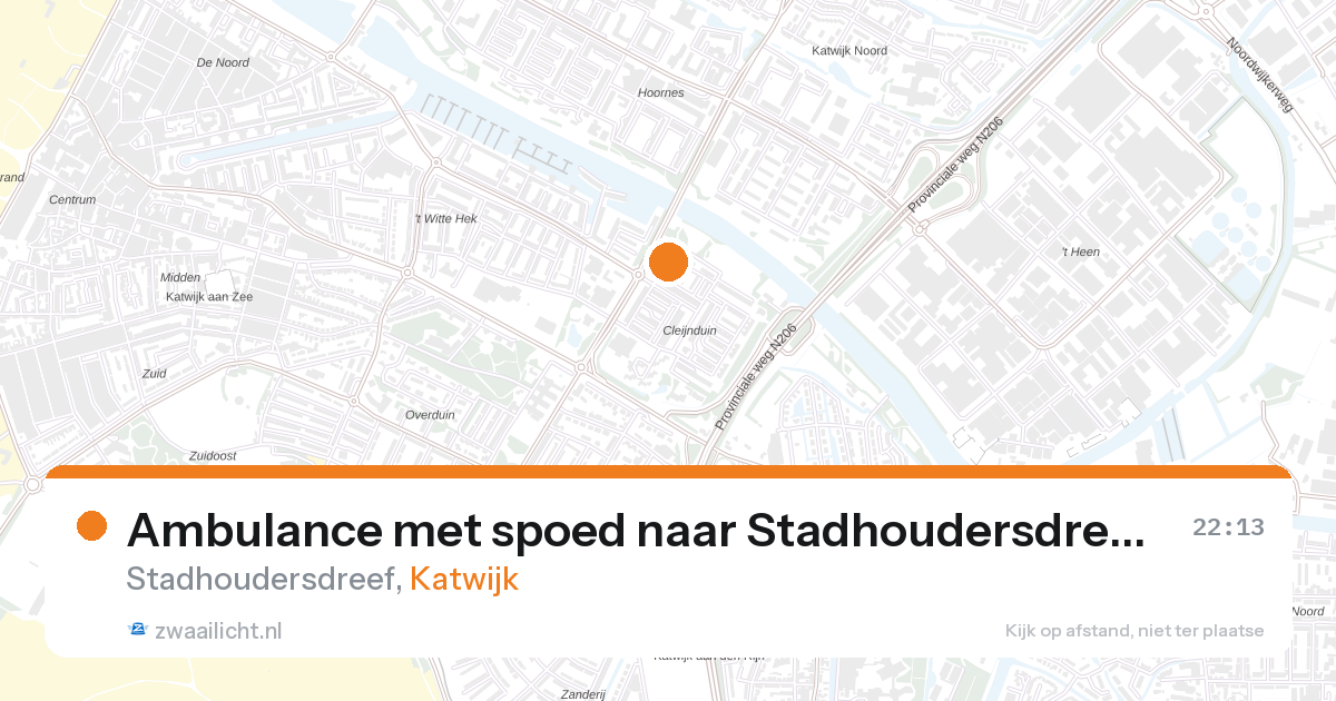 Ambulance met spoed naar Stadhoudersdreef in Katwijk — 3 apr 2026