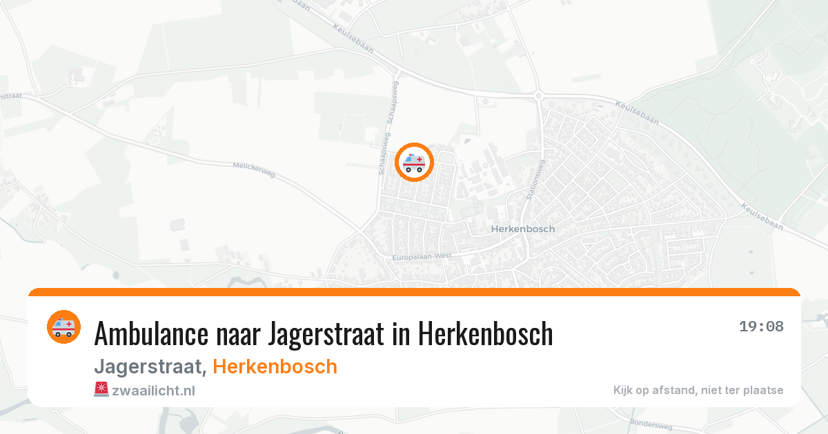 Ambulance naar Jagerstraat in Herkenbosch — 1 mrt 2026