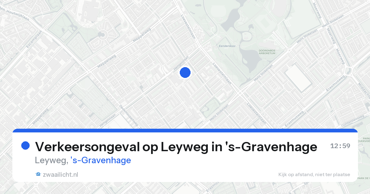 Verkeersongeval op Leyweg in 's-Gravenhage — 28 mei 2026