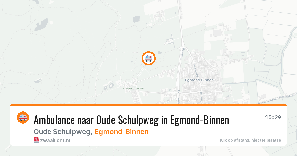 Ambulance naar Oude Schulpweg in Egmond-Binnen — 8 jun 2026