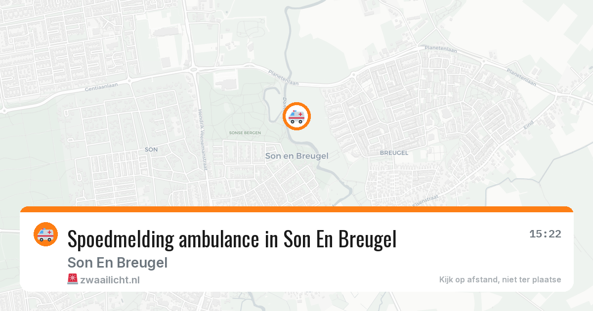 Spoedmelding ambulance in Son En Breugel — 9 apr 2026