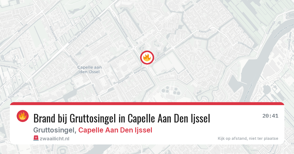 Brand bij Gruttosingel in Capelle Aan Den Ijssel — 31 mei 2026