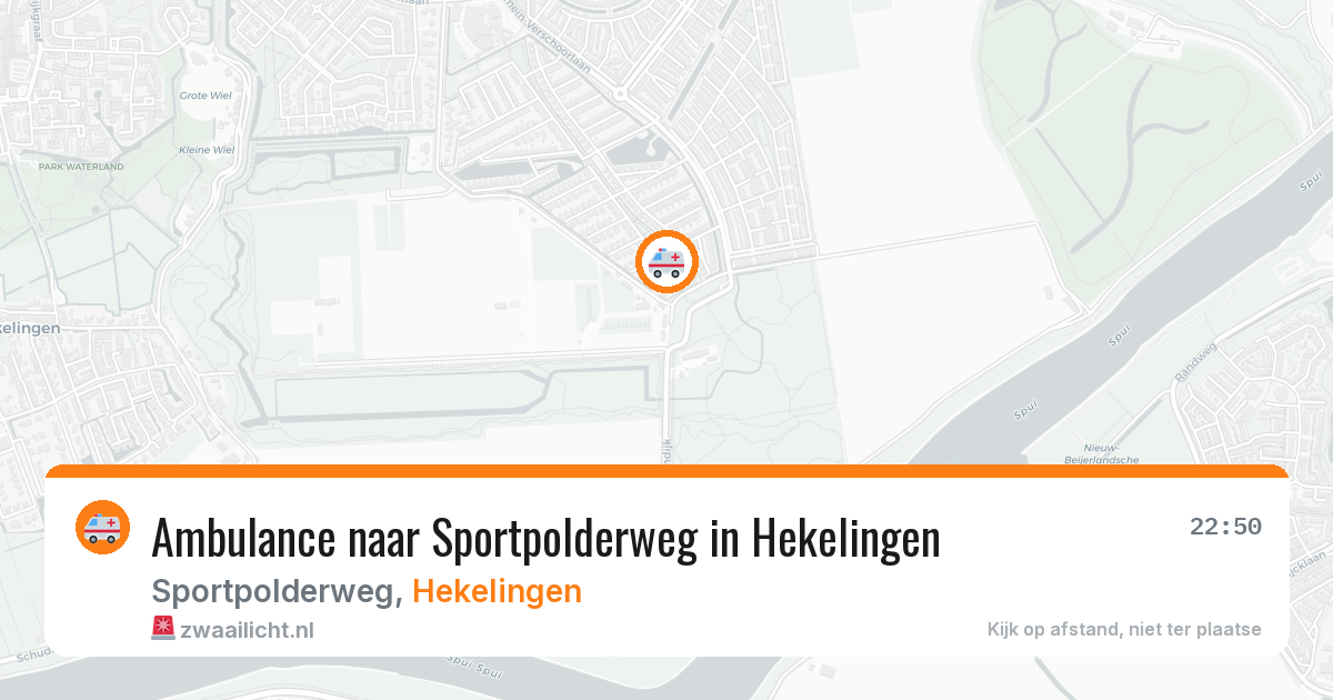 Ambulance naar Sportpolderweg in Hekelingen — 28 jul 2026