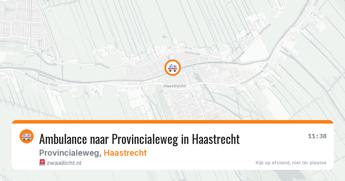 Ambulance naar Provincialeweg in Haastrecht — 14 jun 2026