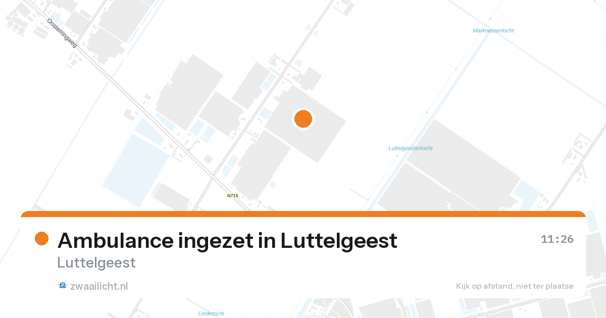 Ambulance ingezet in Luttelgeest — 16 aug 2026