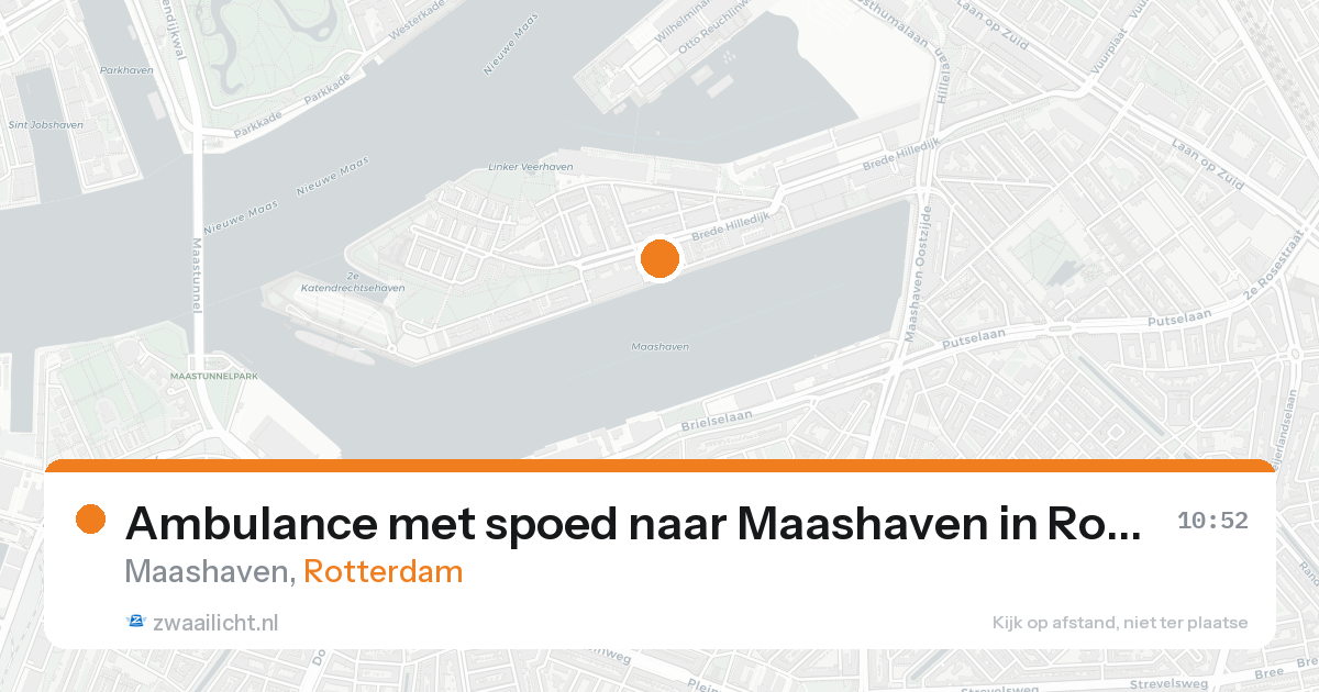 Ambulance met spoed naar Maashaven in Rotterdam — 7 feb 2026