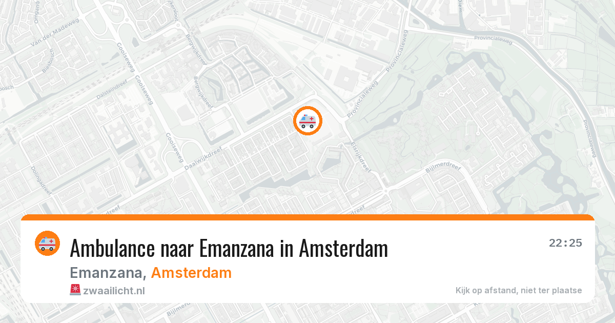 Ambulance naar Emanzana in Amsterdam — 29 jun 2026