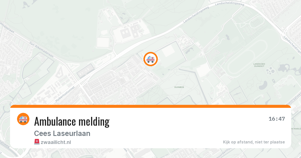 Ambulance melding — 5 mei 2026
