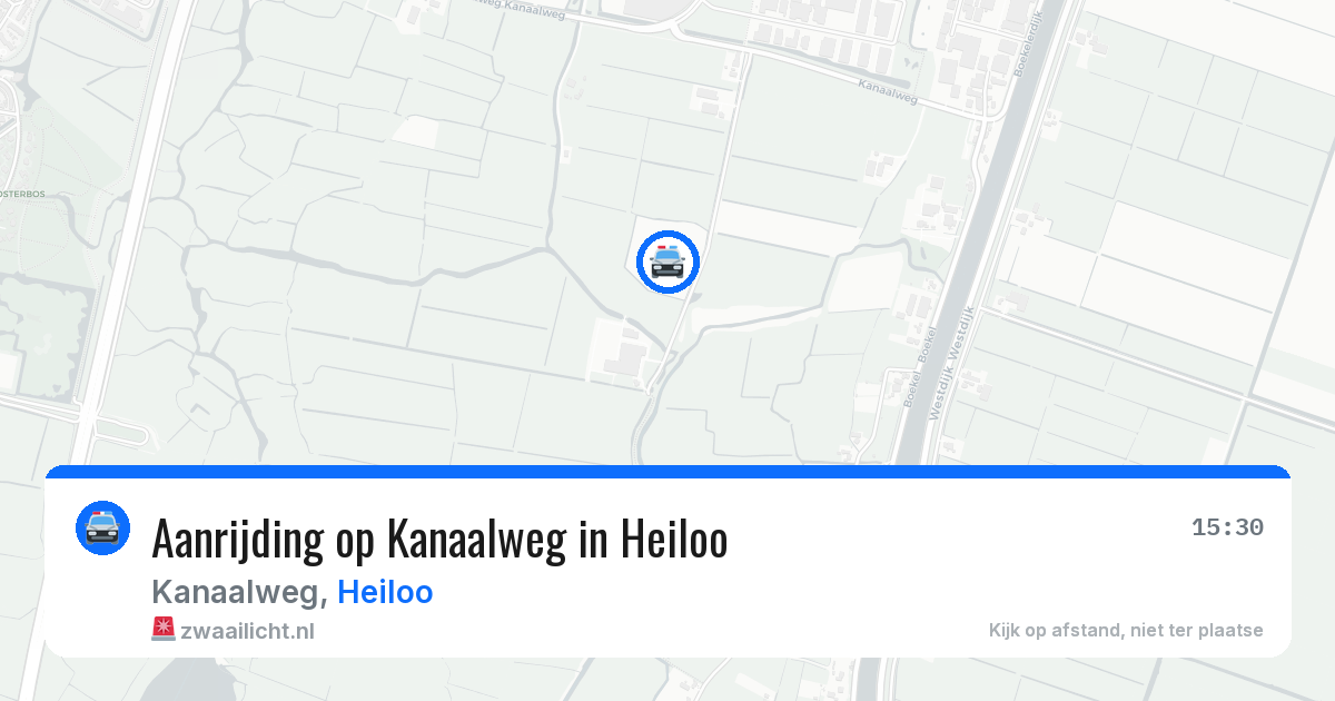Aanrijding op Kanaalweg in Heiloo — 16 jun 2026