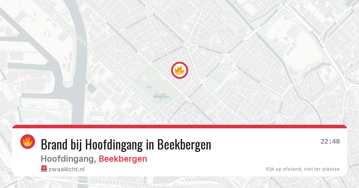 Brand bij Hoofdingang in Beekbergen — 13 mei 2026